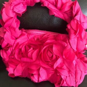 Vibrant Pink Floral Handbag